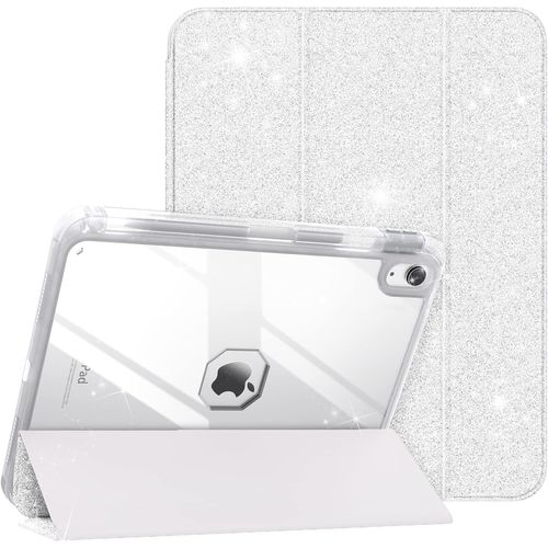 Coque Pour Ipad A16 11ème Génération 11 Pouces 2025,Ipad 10ème Génération 2022 10,9 Pouces Avec Porte Stylet,Étui Tri-Fold Transparente,Housse Avec Veille/Réveil Auto, Blanc Scinti[Pad5127797]