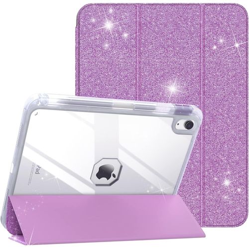 Coque Pour Ipad A16 11ème Génération 11 Pouces 2025,Ipad 10ème Génération 2022 10,9 Pouces Avec Porte Stylet,Étui Tri-Fold Transparente,Housse Avec Veille/Réveil Auto, Paillettes T[Pad5127795]
