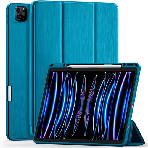 Coque Pour Ipad Pro 13 Pouces 2024 Avec Porte-Stylo, Couverture Arrière Souple En Tpu Pliable En Trois Parties Pour Ipad Pro 13, Prend En Charge Pleinement L'apple Pencil Pro/Usb-C[Pad5128219]