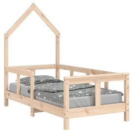 Cadre De Lit Pour Enfant 70x140 Cm Bois De Pin Massif