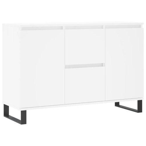 Buffet Blanc 104x35x70 Cm Bois D'ingenierie