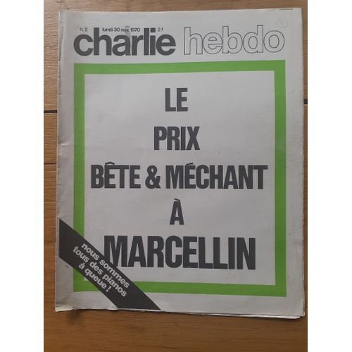 Charlie Hebdo - Numéro 2 - Lundi 30 Novembre 1970