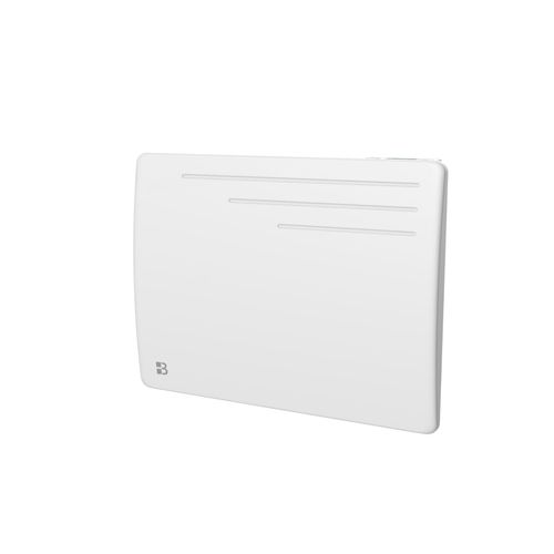 Radiateur électrique fixe à inertie sèche fonte 1000W Bestherm MOTU horizontal blanc