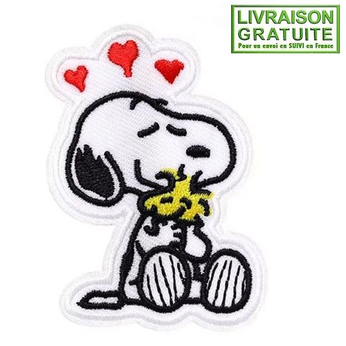 Patch Écusson Snoopy Et Woodstock Peanuts (Réf 4) - Thermocollant