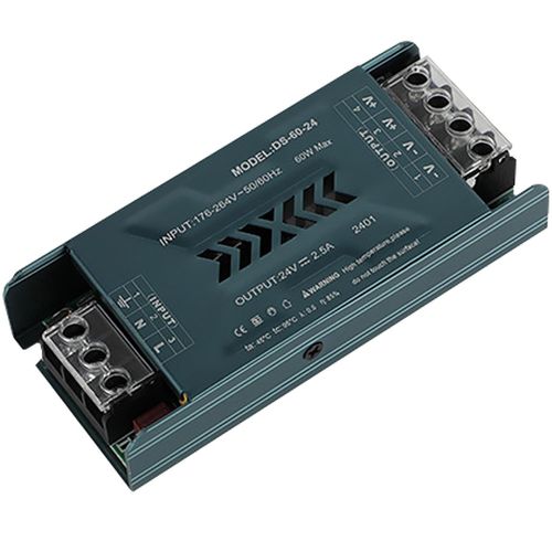 Transformateur LED Driver 110V 220V AC à 24V DC Convertisseur 60W 2.5A Power Supply Ultra Mince Transfo Adaptateur Alimentation, d'alimentation Basse Tension Transfo LED de Tension Constante