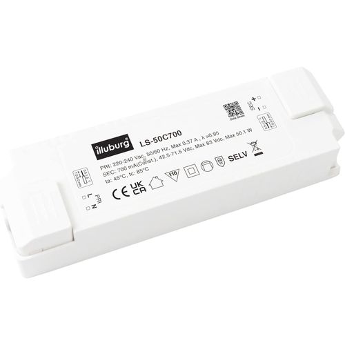 Transformateur LED 700mA 50W Sans Scintillement Courant Constant pour Lampe de LED Bloc d'Alimentation Driver LED