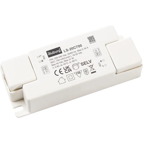 Transformateur LED 700mA 20W Sans Scintillement Courant Constant pour Lampe de LED Bloc d'Alimentation Driver LED