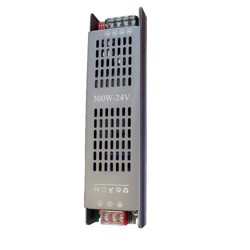 Alimentation LED Slim 24V CC, 300 W, transformateur DIP réglable (25%-100%), entrée 200-240 V CA, IP20