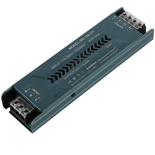 Transformateur LED Driver 220V AC à 24V DC Convertisseur 150W 6.25A Power Supply Ultra Mince Transfo Adaptateur Alimentation, d'alimentation Basse Tension Transfo LED de Tension Constante