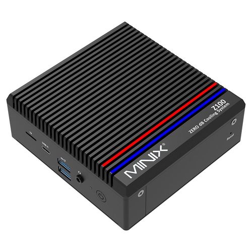 Mini PC MINIX Z100-0dB, Intel N100 4 coeurs - 3.4 Ghz max - Ram 8 Go - SSD 256 Go, 2 ports HDMI 4K à 60 Hz, Wi-Fi 6, Bluetooth 5.2