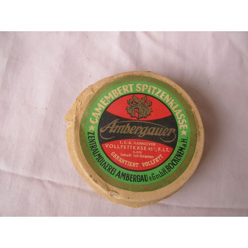 Ww2 Allemagne Boîte De Fromage/Camembert Vide Allemand En Carton ( 39-45 ) Rare