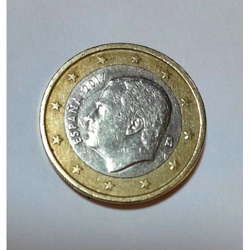 Pièce D'1 Euro Roi D'Espagne 2017
