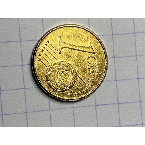 Allemagne Piece De 1 Cent 2010 Lettre A.  Piece Tres Rare 1 Cent  Erreur De !!!Bain Jaune( Exeptionnel)Encore Jamais Trouvé D'autres