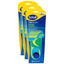 Scholl Lot De 3 Semelles Gelactiv Sports Sport S Taille 35,5 - 40,5 