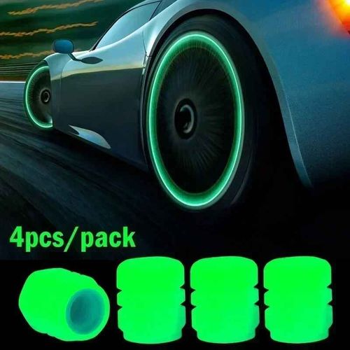 Bouchons De Assujetshoous Pour Voiture,Moto,Vélo,Style De Roue,Décoration De Moyeu Universel,Rouge Structurels Ent- 4pcs (Green)
