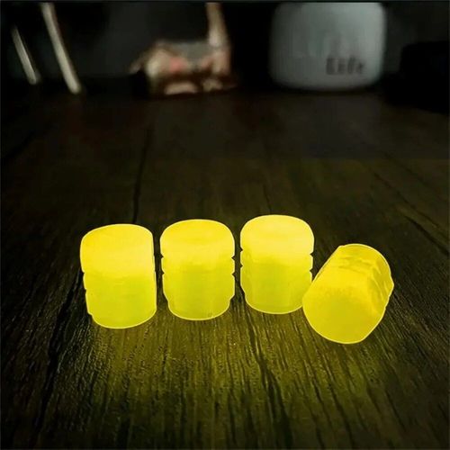 Mini Bouchons De Valve Brillants Colorés Pour Voiture Et Moto,Couvercle De Moyeu De Roue,Accessoires De Décoration - Yellow 20pcs -A