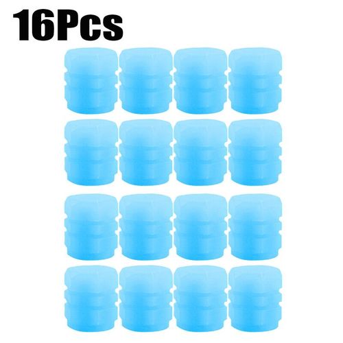 Bouchons De Assujetshoous Structurels Ents Pour Voiture,Moto,Vélo,Moyeu De Roue,Capuchon De Tige,Accessoires De Style - Blue 16pcs