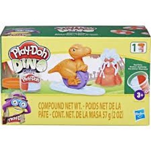 Play doh dino crew - Mini Vélociraptor + 1 pot pate à modeler bicolore