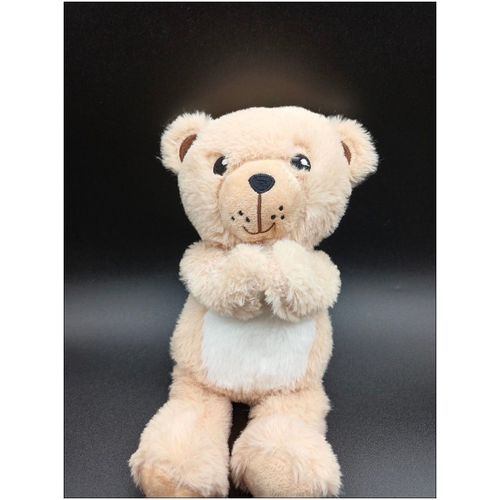 Doudou peluche ours beige - gifi création - env. 28cm
