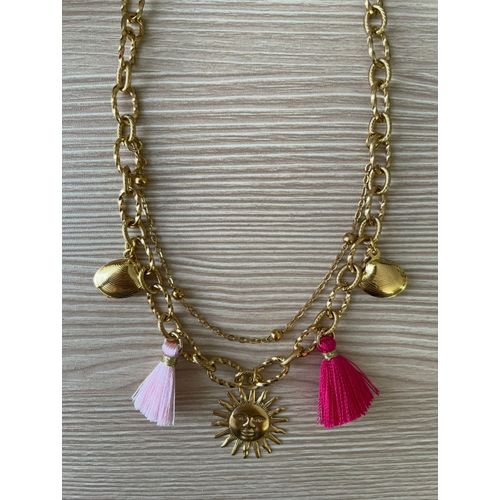 Collier Breloques Acier Inoxydable