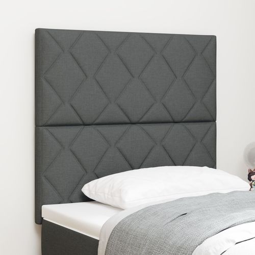 Tête De Lit Vidaxl Design Blocs En Diamant Gris Foncé 100 Cm Tissu, Tête De Lit Vidaxl Design Blocs En Diamant Gris Foncé 200 Cm Tissu