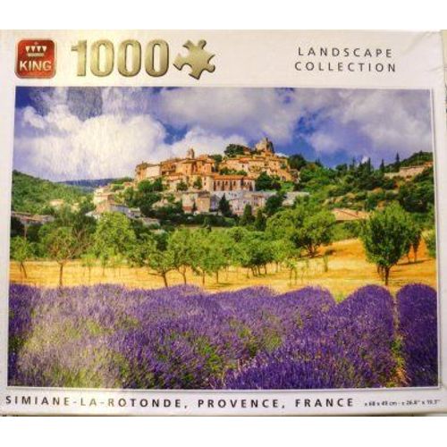 puzzle "KING" 1000 pièces, n° 85615d - Simiane la rotonde / provence