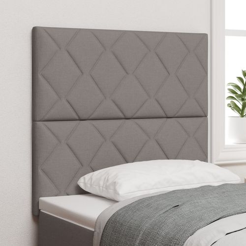 Tête De Lit Vidaxl Design À Blocs De Diamant Taupe 100 Cm Tissu, Tête De Lit Vidaxl Design À Blocs De Diamant Taupe 200 Cm Tissu