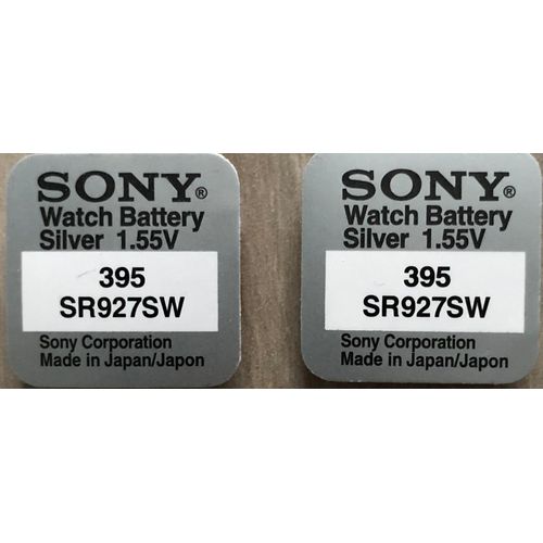 Lot de 2 piles Sony 395 / SR927SW