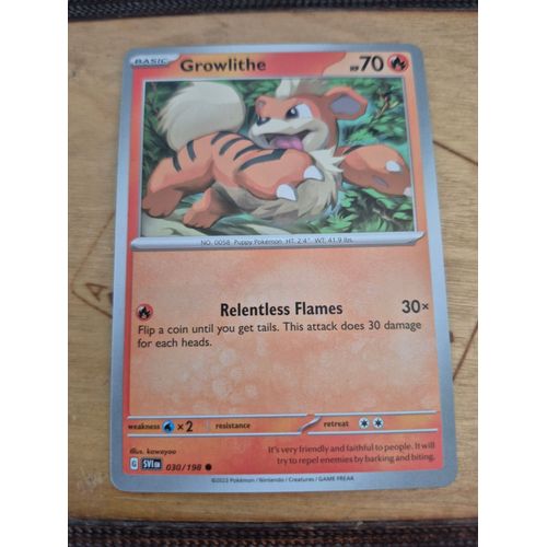 Carte Pokémon Growlithe 030/198 -- Caninos