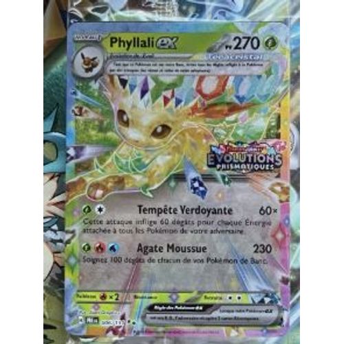 Pokémon Phyllali Ex 006 / 131 Stamp Evolutions Prismatiques