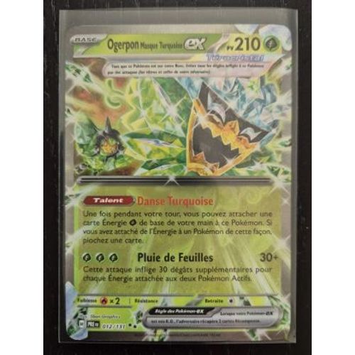 Pokémon Ogerpon Masque Turquoise Ex 012 / 131 Evolutions Prismatiques
