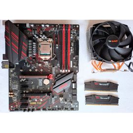 ensemble carte mère MSI Z390 avec processeur I7 9700KF, 32GB RAM et Ventirad