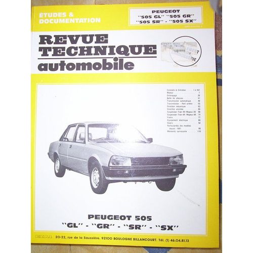 Etude Technique Et Pratique Parue Dans Le N° 285 De La Revue Technique Automobile.