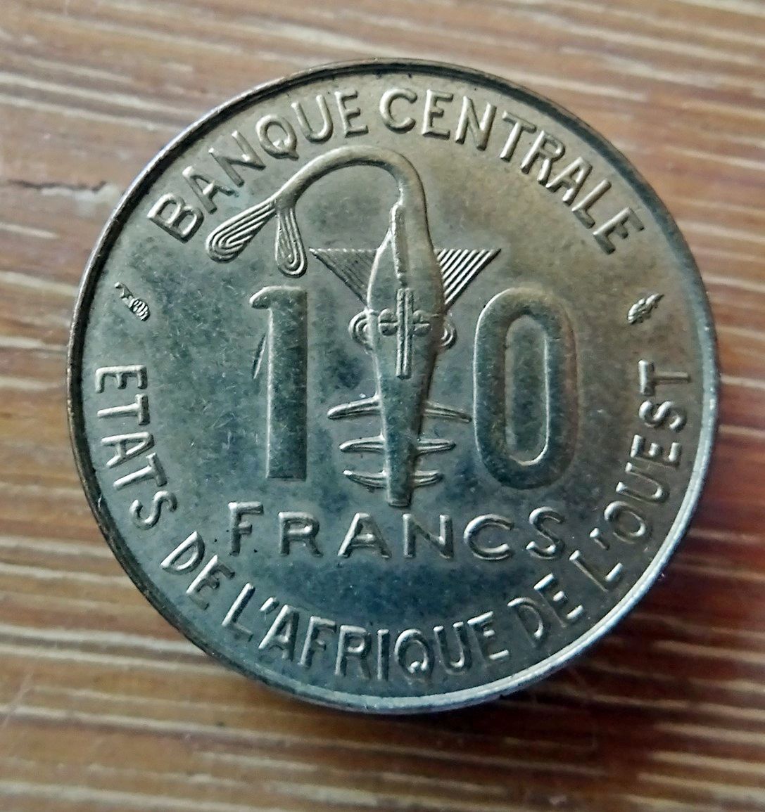 Monnaie 10 Francs Afrique De L'Ouest 1976