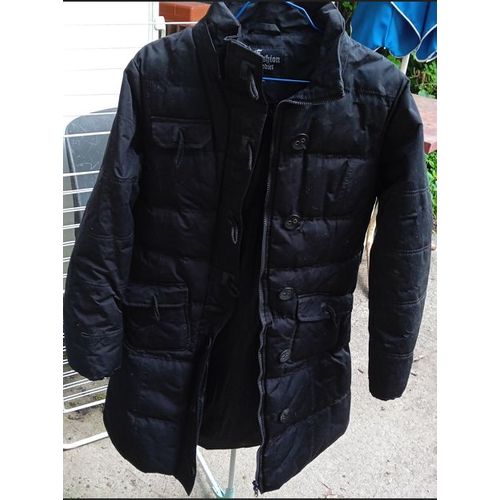 Manteau Femme - A Capuche Amovible - " Fashion Addict " - Noir - Taille L