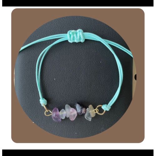 Bracelet Lien Coulissant Et Perles