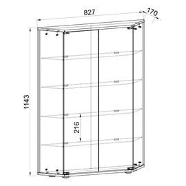 Vcm Bois Verre Vitrine De Collection Vitrine De Verre Vitrine Stand Vitrine Cenila L