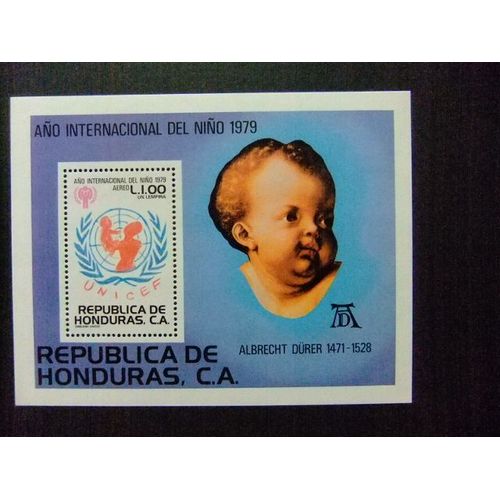109 République Du Honduras 1980 / Unicef Pour Les Enfants / Yvert Bloc Pa 29 Mnh