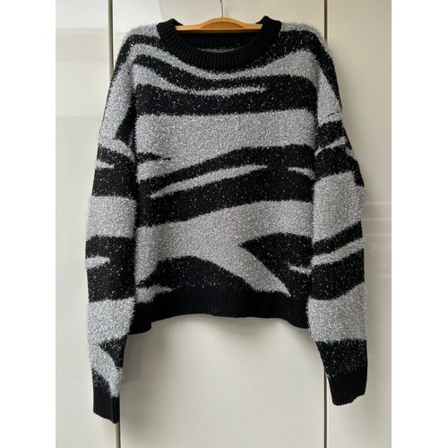 Pull Noir Et Argenté Primark - Taille S