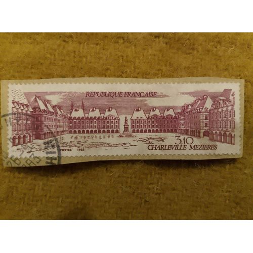 Timbre Oblitéré République Française 3,10 Charleville Mézières 1983.