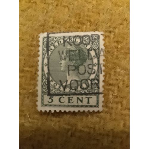 Timbre Oblitéré Postzegel Nederland 5 Cent.