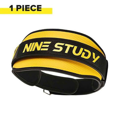 1pc Large Haltérophilie Ceinture Ceinture De Musculation Fitness Ceintures Haltère Powerlifting Formation Taille - Yellow-S-A3
