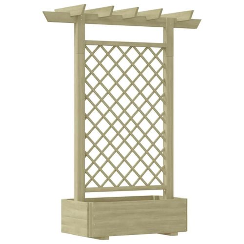 Jardinière Pergola 162 X 56 X 204 Cm Bois