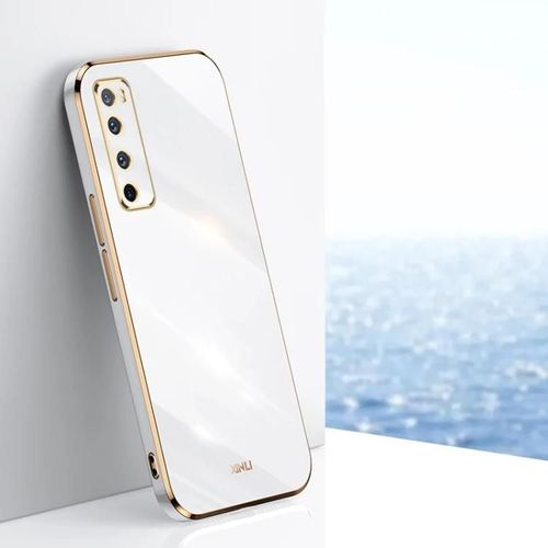 Coque Antichoc Huawei Nova 7 5g Tpu - Placage 6d Bord Or,Blanc Blanc