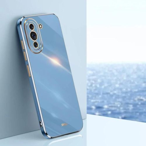 Coque Antichoc Huawei Nova 10 Pro Tpu - Placage 6d Bord Or,Bleu Céleste Bleu Céleste