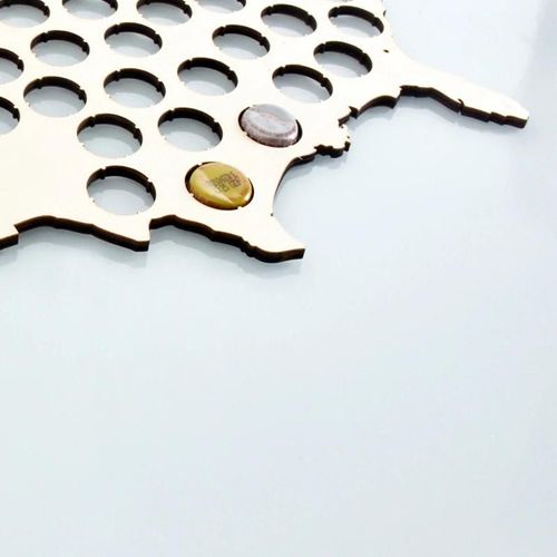 Porte-Bouchon De Bouteille De Bière Porte-Capsules De Bière De Papa Support De Stockage Bouchon De Bouteille De Bière En Bois Cadeau Pour Le Père Hommes Amateurs De Bière