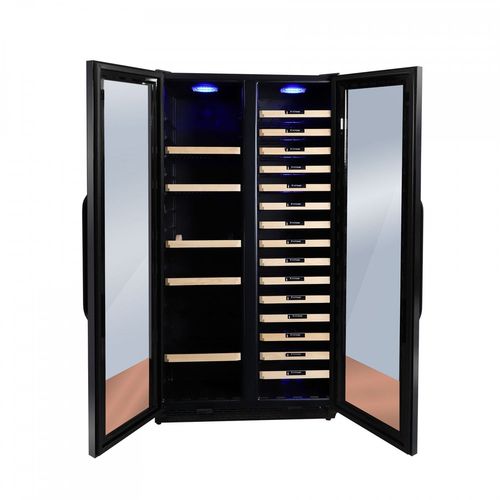 Cave à vin service multi-températures AGCS200VN2Z2D Lecépage 92 à 188 bouteilles 2 portes 2 zones (LeCépage)