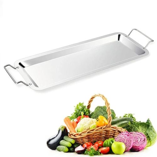 Support de gril de cuisse d'aile de poulet en acier inoxydable avec lèchefrite pour la cuisson du barbecue