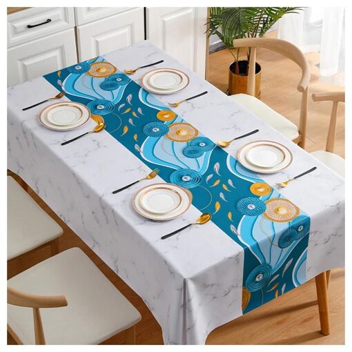 Nappes Brodées Imperméables À L'huile Nappe De Table En Pvc Coloré ...