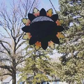 Mangeoire À Oiseaux De Tournesol Mangeoire Innovante Pour Nourrir Les Oiseaux Aliments D'eau Accrocher Aux Arbres Nouveau